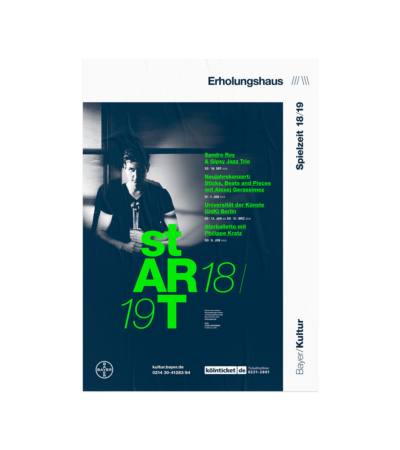 Aclewe Medienagentur Projekt Bayer Kultur Poster Spielzeit