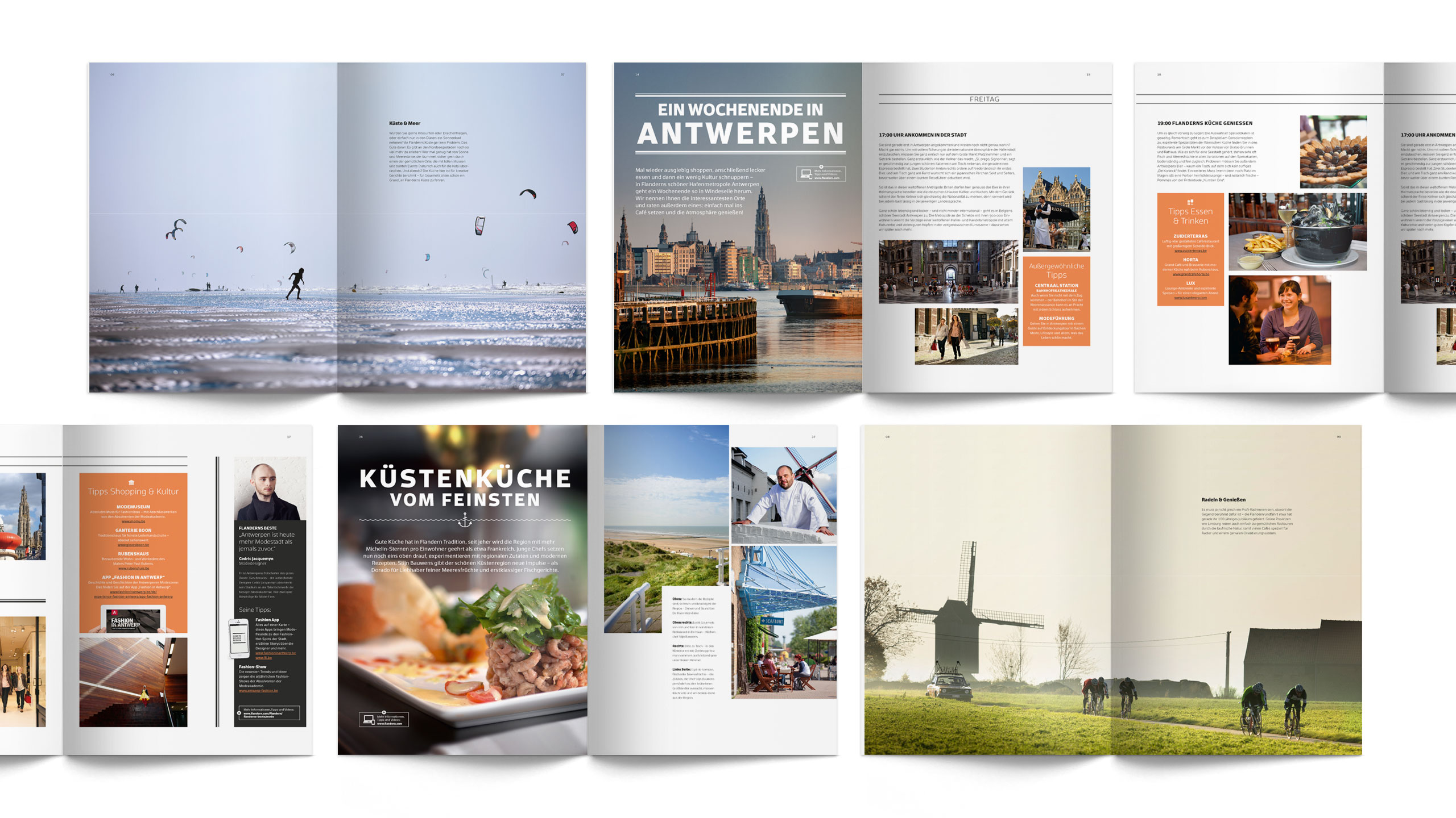 aclewe Werbe&shy;agentur entwickelt Editorial für Flandern 