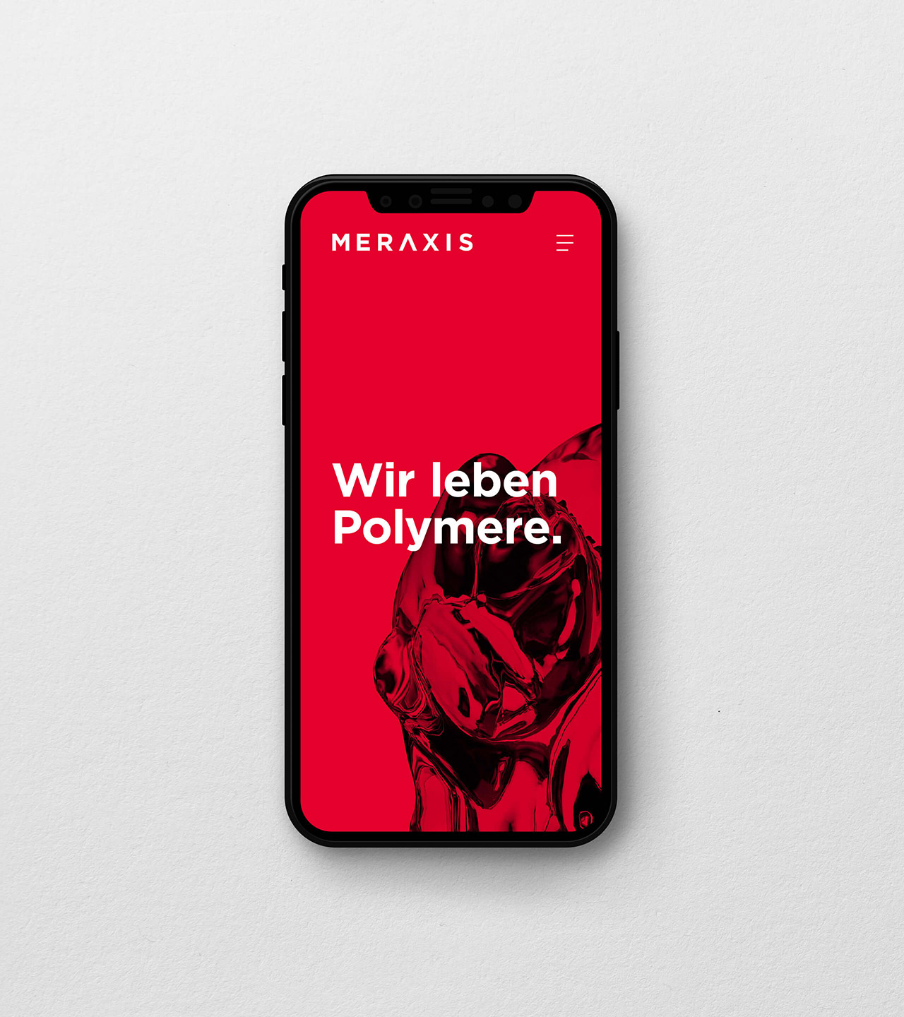 Aclewe Projekt Meraxis Website in mobiler Ansicht