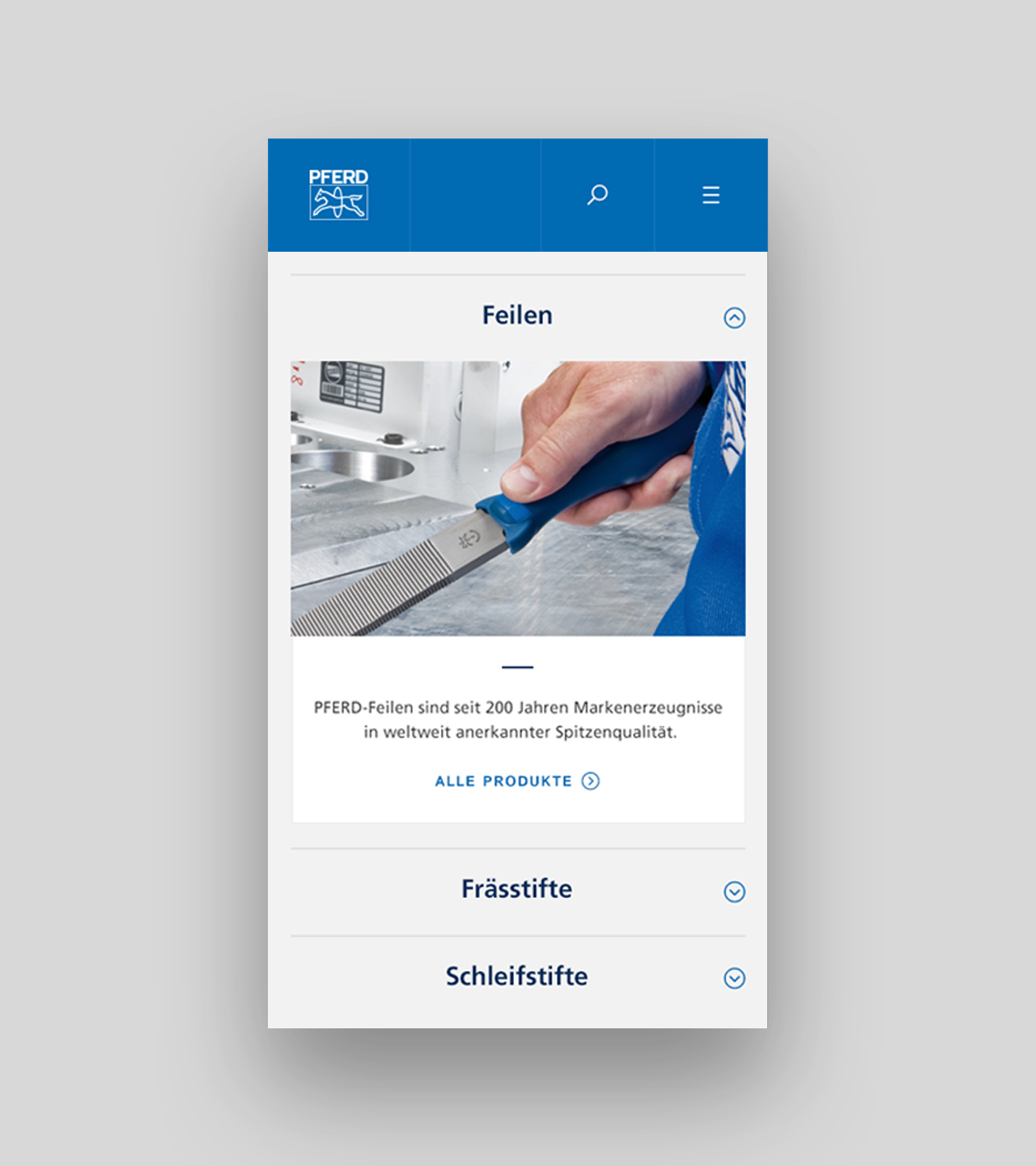 Aclewe Websitedesign für Pferd mobile Anicht