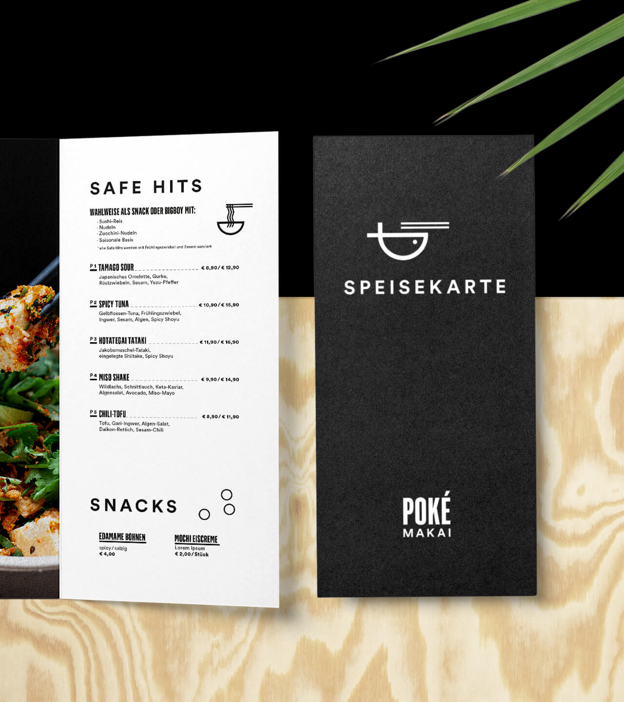 Aclewe Branding Agentur Köln Projekt Pokemakai Speisekarte