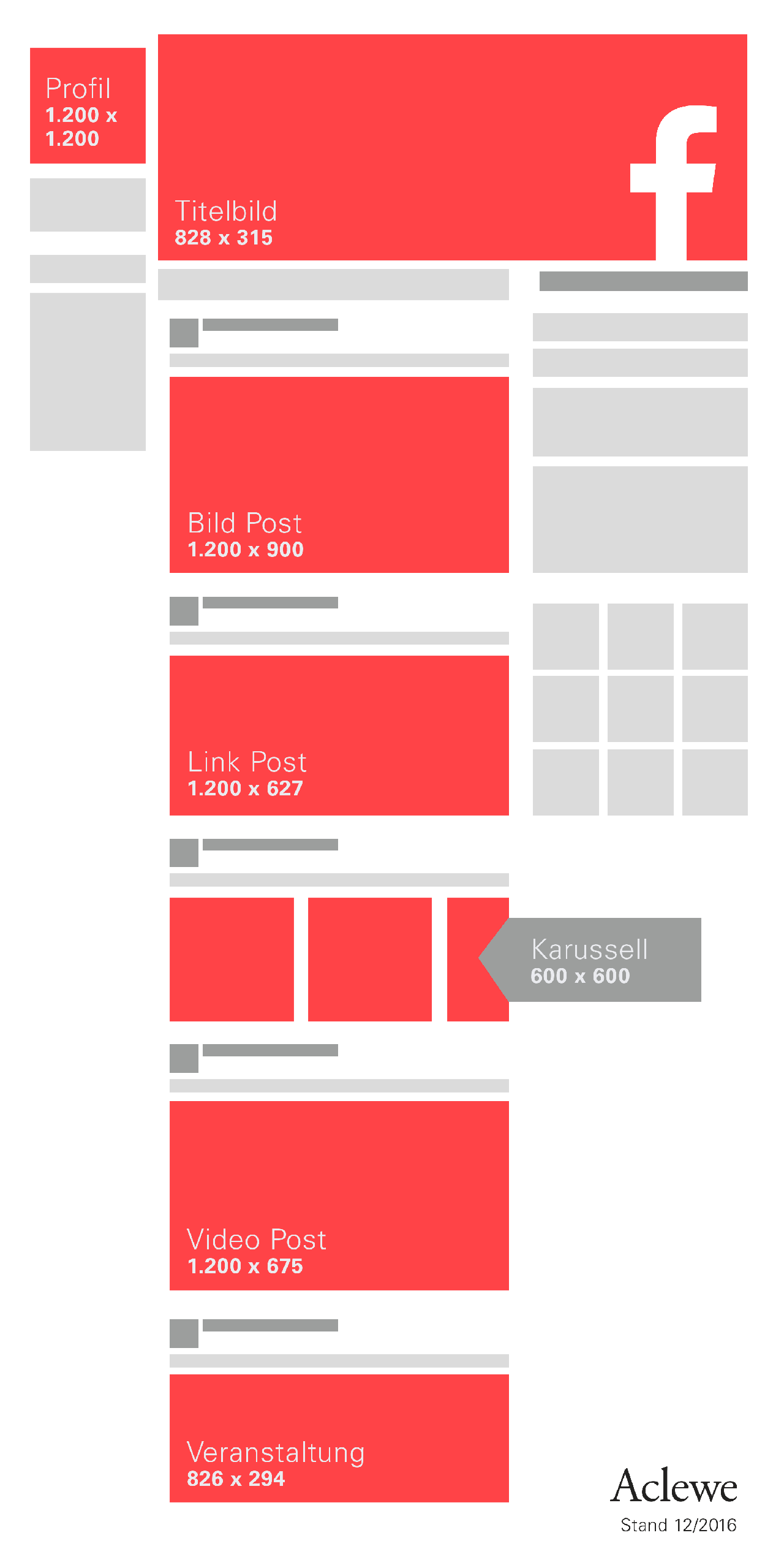Aclewe Werbe&shy;agentur Bildmaße Facebook Post 