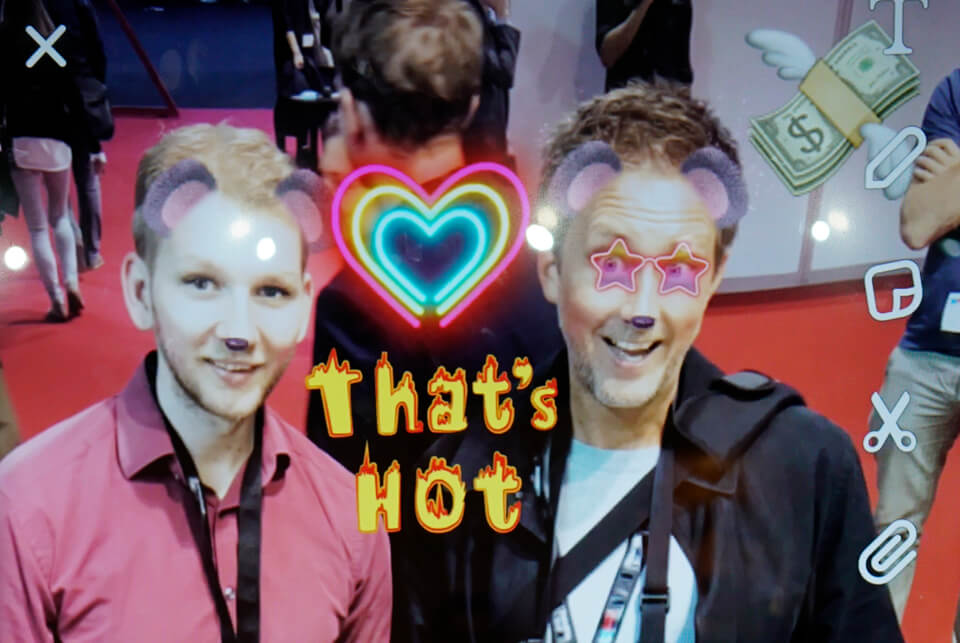 Aclewe dmexco Snapchat Aclewe Desinagentur bei dmexco 2017 Snapchatfilter