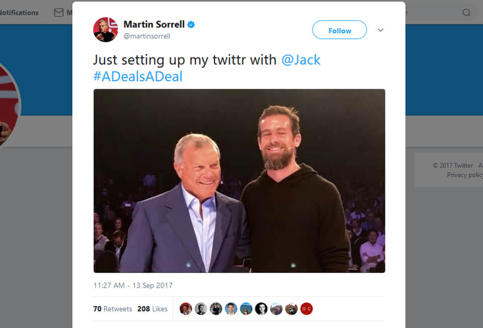 Aclewe dmexco Tweet Aclewe dmexco 2017 Tweet Martin Sorrell