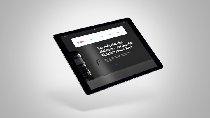 Aclewe VOSS Messestand IAA Website Teaser VOSS IAA Website-Teaser
